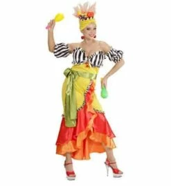 DÉGUISEMENT MIRANDA (Robe, Chapeau à Fruits) Tailles Adultes - Démo Vidéo