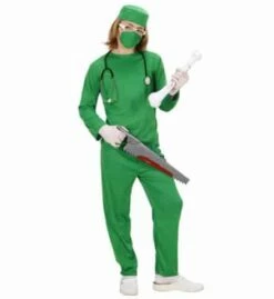 JEUNE CHIRURGIEN BLOC (Costume, Coiffe, Masque) Tailles Enfants De 5 à 13 Ans