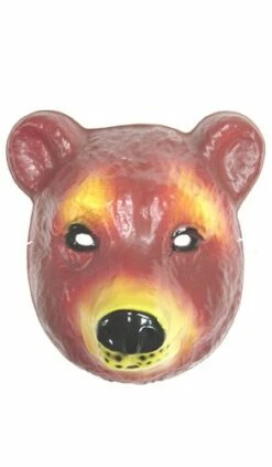MASQUE D'OURS BRUN (Masque En Plastique)