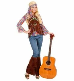 CHANTEUSE WOODSTOCK (Tenue Hippie Et Accessoires) Tailles Adultes - Démo Vidéo