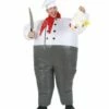 DÉGUISEMENT GRAND CHEF (Costume Gonflable Adulte) Foulard + Toque - Démo Vidéo -Costum’Art Boutique 7555F nc 7555F a