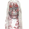 MASQUE SQUELETTE ZOMBIE (avec Cheveux Et Faux Sang) -Costum’Art Boutique 76166 a