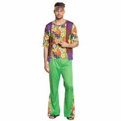 TENUE D'HOMME HIPPIE (Taille Unique Adulte M/L)