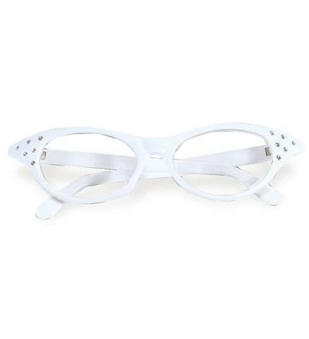 LUNETTES ANNÉES 50 (Lunettes Blanches à Strass) 3 LUNETTES ANNÉES 50 (Lunettes Blanches à Strass)