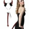 KIT DÉGUISEMENT DIABLESSE (Cornes + Queue Du Diable) -Costum’Art Boutique 97016