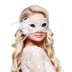 LOUP DAME BLANCHE (Masque En Dentelle)