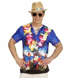 T-SHIRT HAWAÏEN HOMME (Impression Photo Réaliste) Tailles Adultes - Démo Vidéo