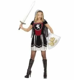 FEMME CHEVALIER ROYAL (Robe Avec Cape à Capuche) Tailles Adultes - Démo Vidéo