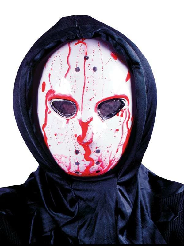 MASQUE HOCKEY SANGLANT (avec Pompe De Faux Sang) 3 MASQUE HOCKEY SANGLANT (avec Pompe De Faux Sang)