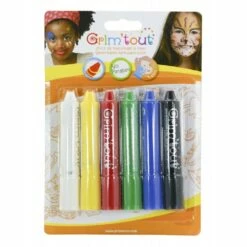STICKS MAQUILLAGE ENFANT (6 Sticks Couleurs Standard) Maquillage à L'eau - Grim Tout