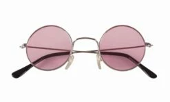 LUNETTES - ANNÉES 70 (Lunettes Rondes - Roses) Thème Hippie -Costum’Art Boutique import 233 02591 2