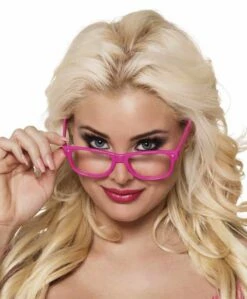 LUNETTES - SANS VERRES (Set 4 Paires De Lunettes) Monture Rose