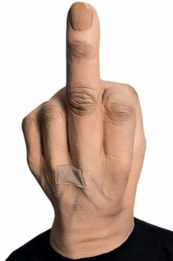 MASQUE DOIGT D'HONNEUR (Masque Intégral En Latex)